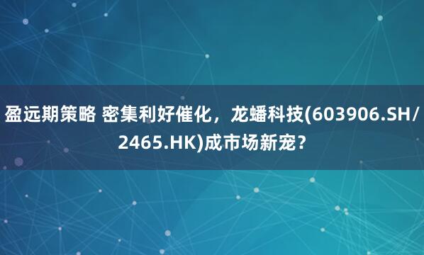 盈远期策略 密集利好催化，龙蟠科技(603906.SH/2465.HK)成市场新宠？