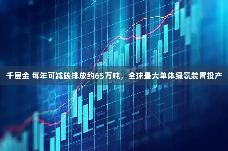 千层金 每年可减碳排放约65万吨，全球最大单体绿氨装置投产