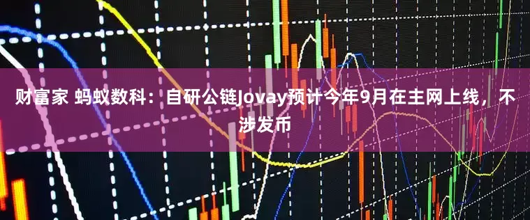 财富家 蚂蚁数科：自研公链Jovay预计今年9月在主网上线，不涉发币